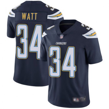 Los Angeles Chargers NFL Football Derek Watt Navy Blue Jersey Men Limited 34 Home Vapor Untouchable